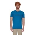 Mammut Wander-Tshirt Core Logo (recyceltes Polyester, organische Baumwolle) dunkelblau Herren